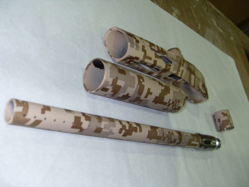 Guns Elements Coated In Military Hydrographic Film