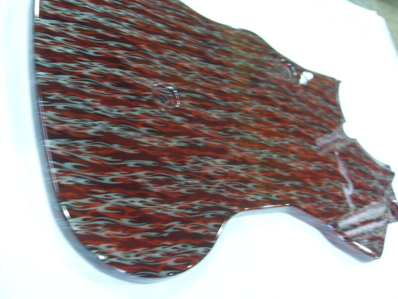 Vauxhall Engine Elements Coated In Flames Hydrographic Film