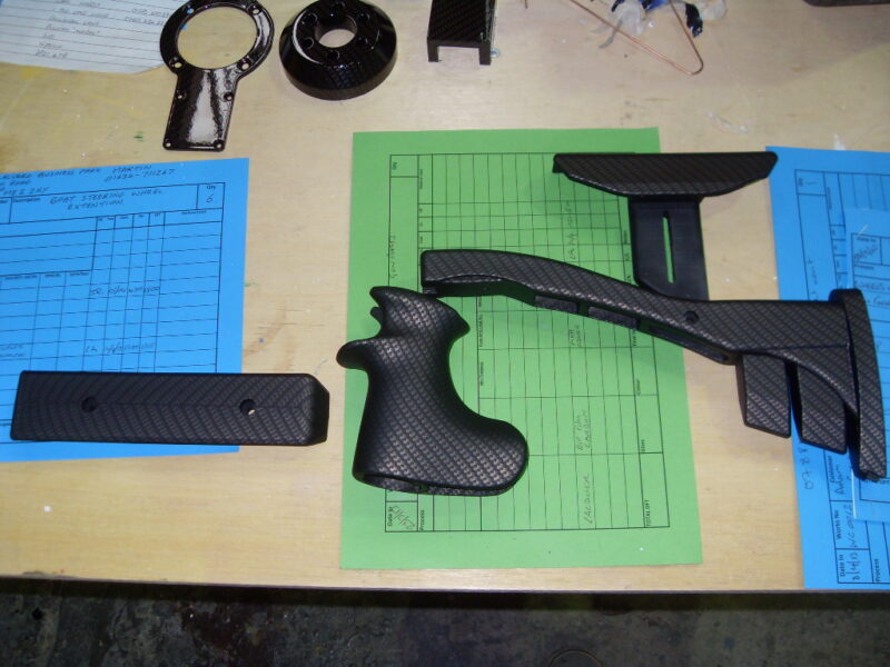 Guns Elements Coated In Carbon Fibre Hydrographic Film Painted Black