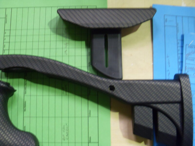 Guns Elements Coated In Carbon Fibre Hydrographic Film Painted Black