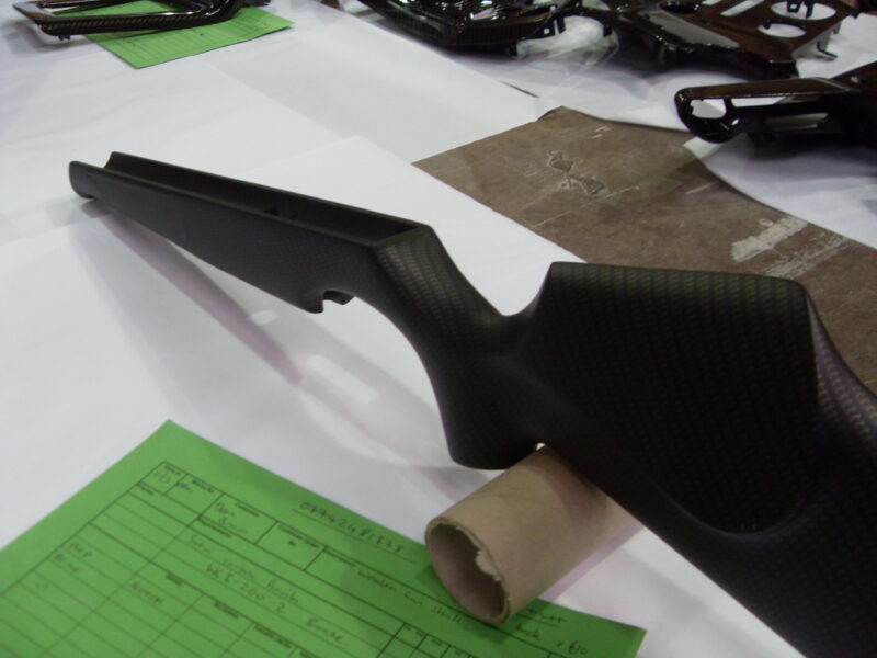 Guns Elements Coated In Carbon Fibre Hydrographic Film Painted Black
