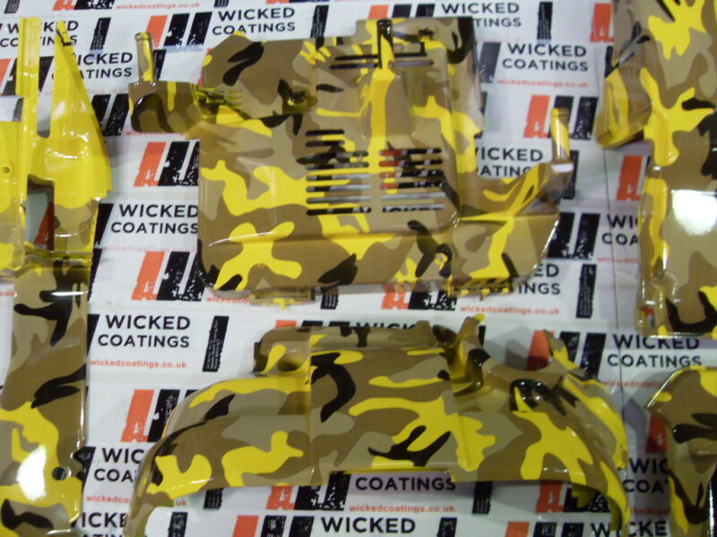 Ford Engine Parts Coated In Camouflage Hydrographic Film