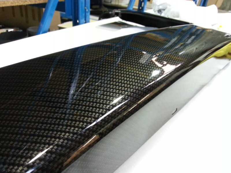 Ferrari 360 various elements coated in carbon fibre hydrographic film painted black