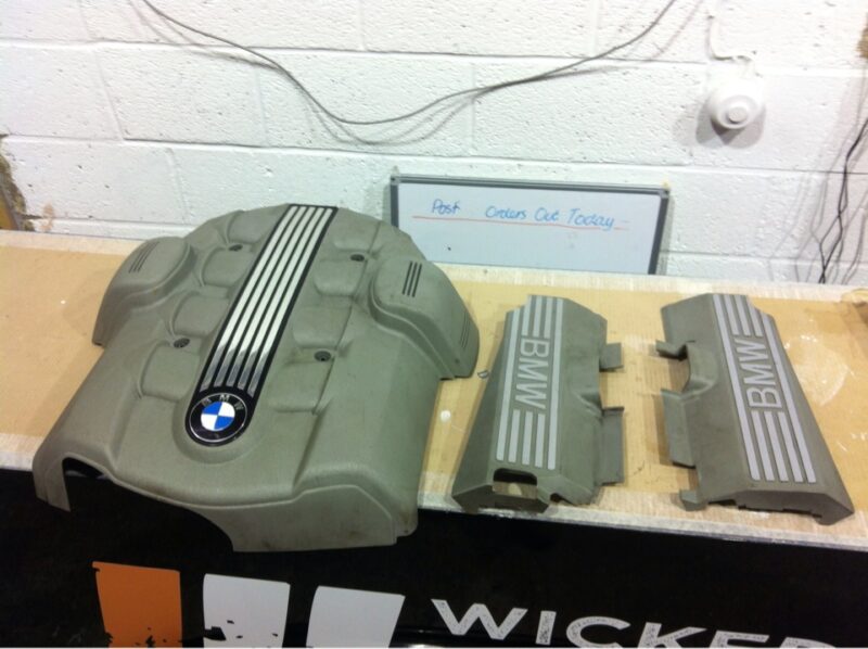 BMW engine elements coated in carbon fibre
