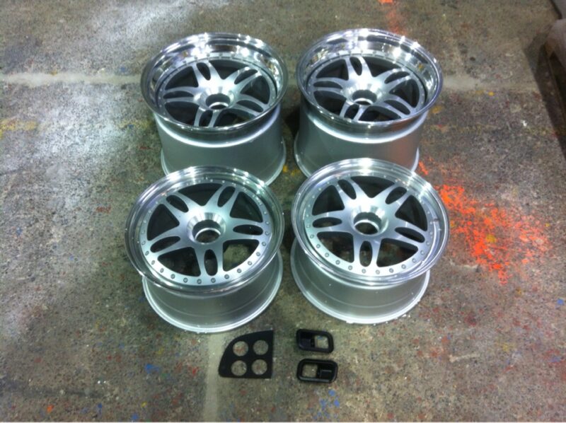 Wheels painted pink