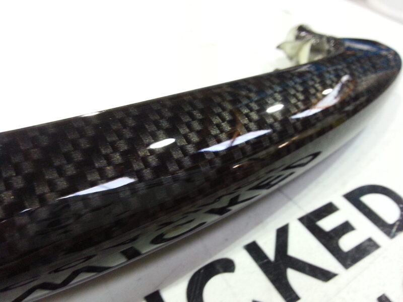 Mini Cooper various parts coated in carbon fibre hydrographic film painted black