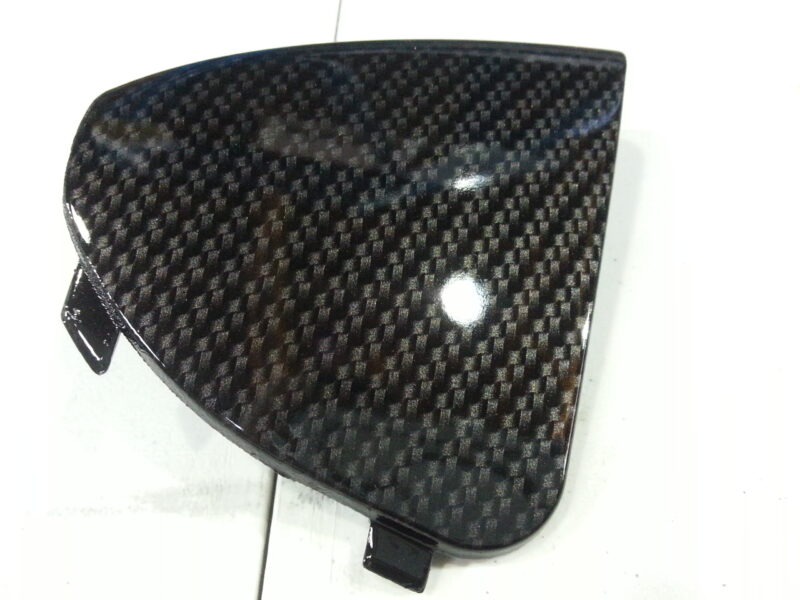 Mini Cooper various parts coated in carbon fibre hydrographic film painted black