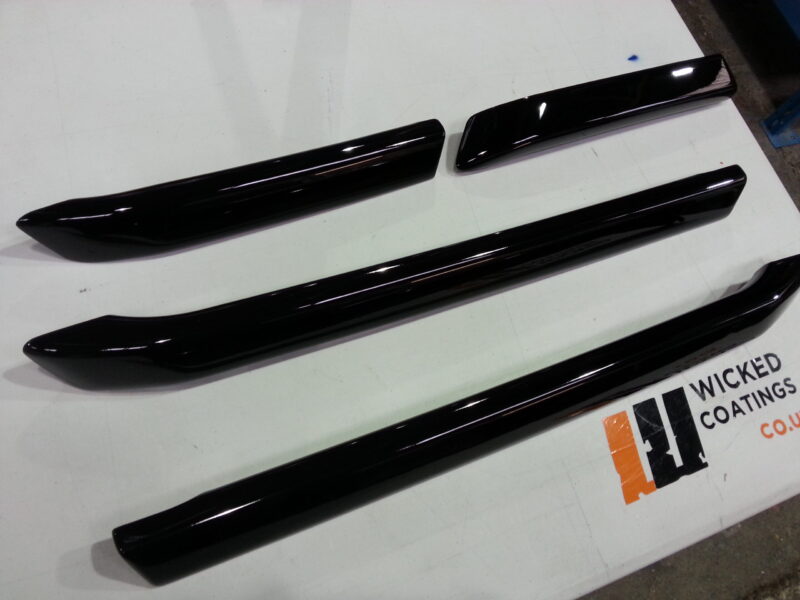Car Interior Parts Painted Black