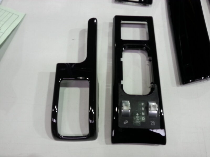 Car Interior Parts Painted Black