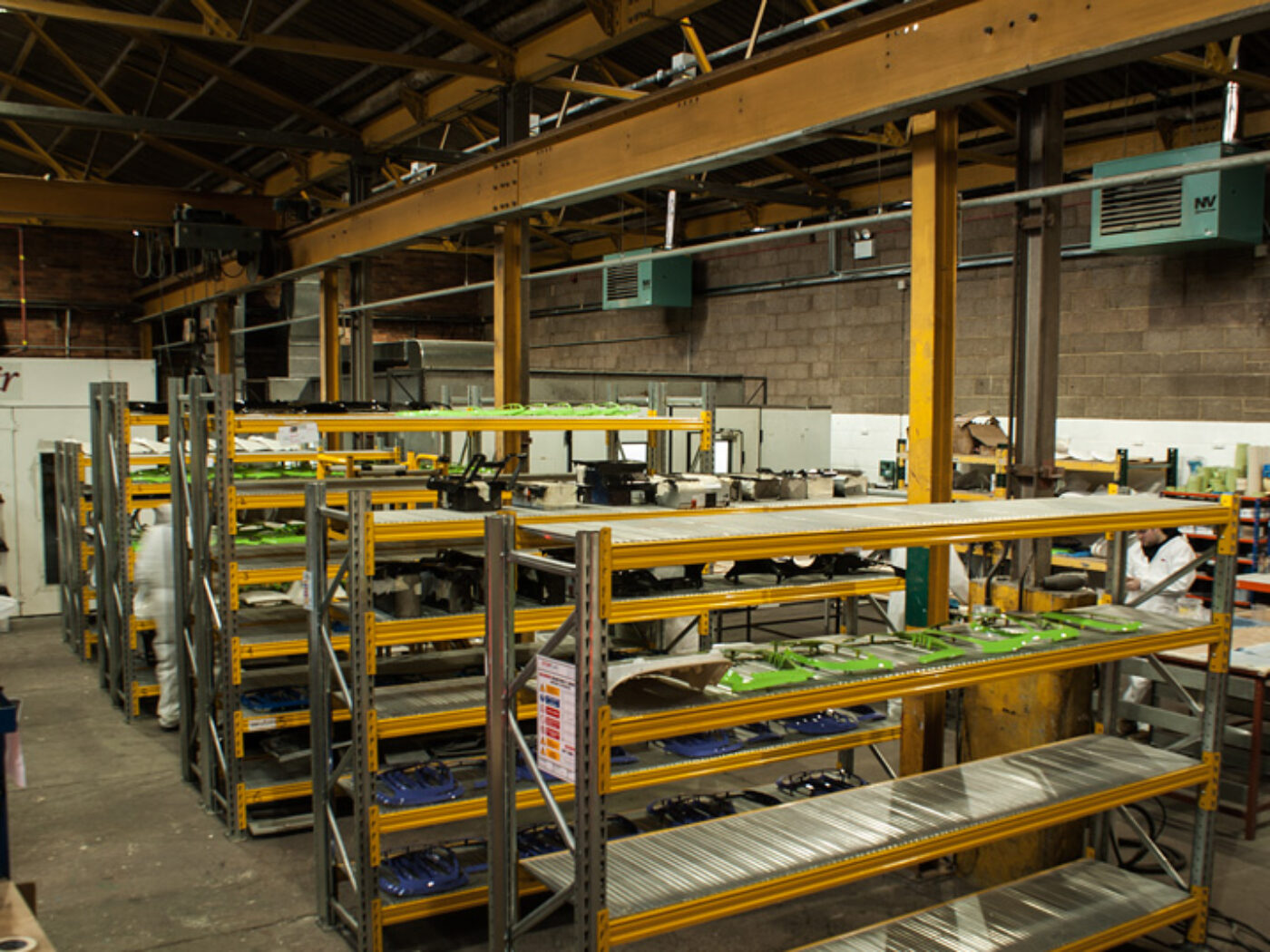 Goods in area at Wicked Coatings warehouse East