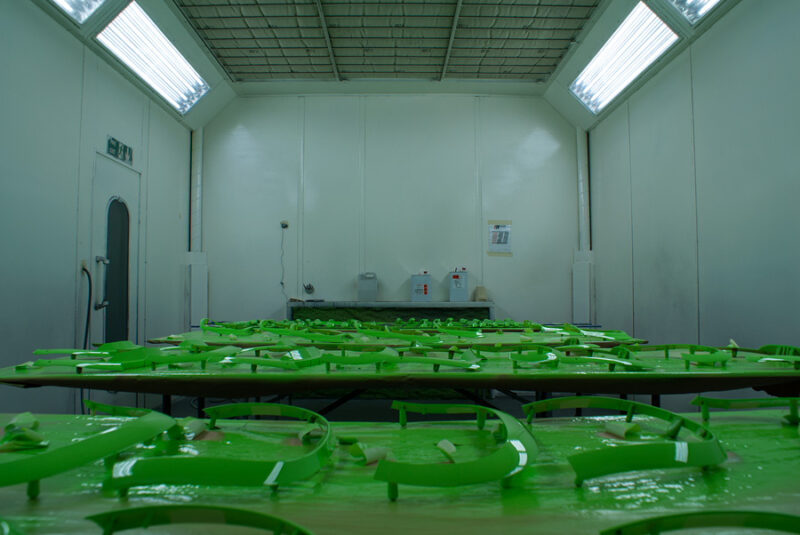 Spraying Room 3 at Wicked Coatings