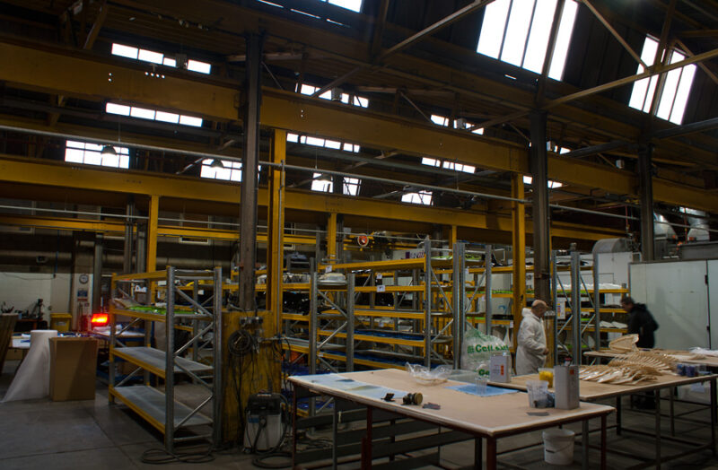 Goods in area at Wicked Coatings warehouse East