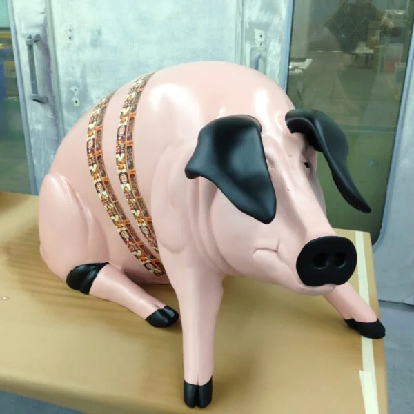 Charity Piggy banks / ornaments painted at Wicked Coatings