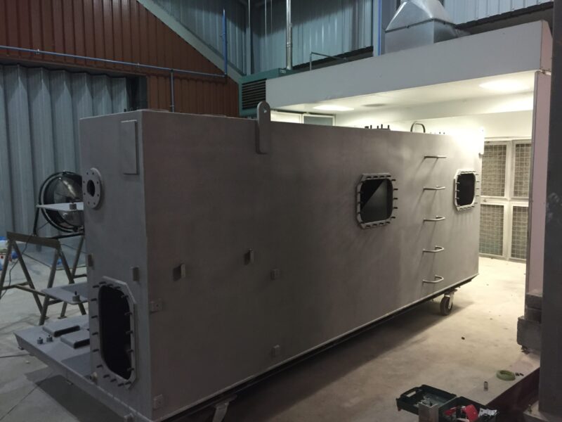 Offshore water treatment system blasted and painted at Wicked Coatings