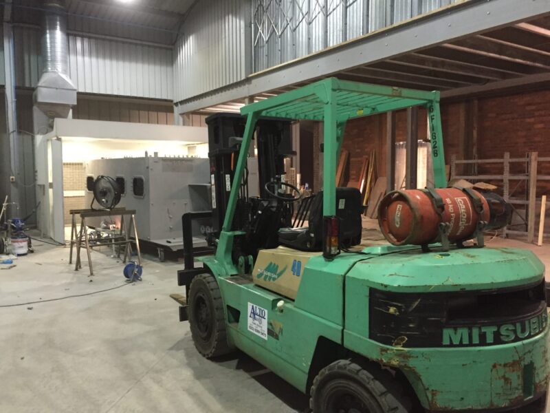 Offshore water treatment system blasted and painted at Wicked Coatings
