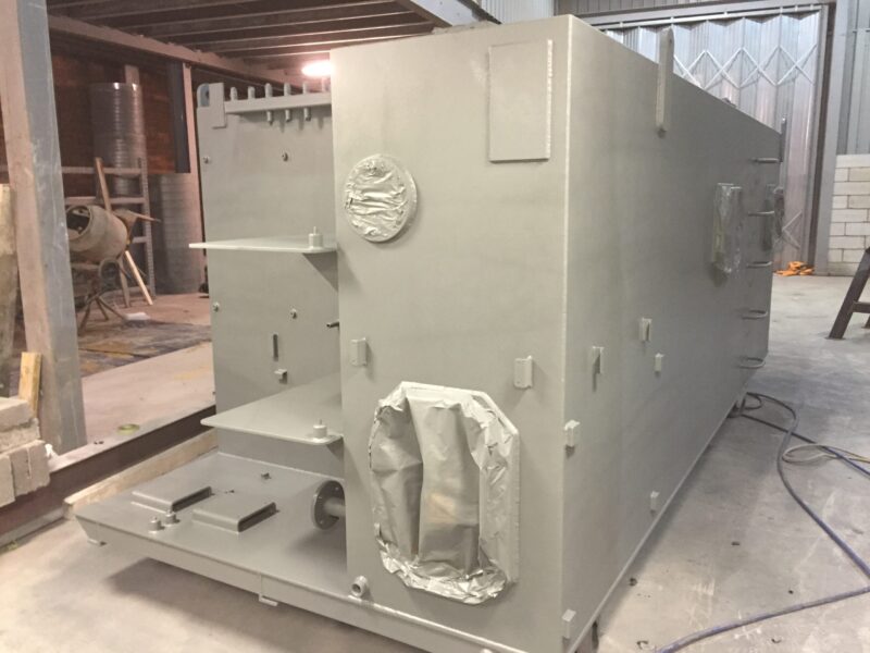 Offshore water treatment system blasted and painted at Wicked Coatings
