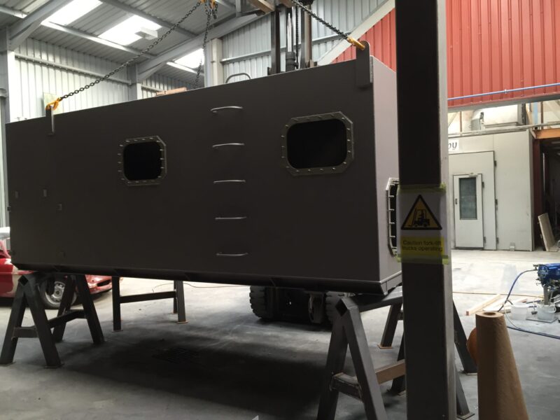 Offshore water treatment system blasted and painted at Wicked Coatings