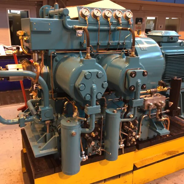 Offshore water compressor painted at Wicked Coatings