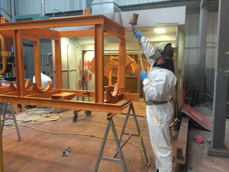 Offshore components blasted and painted at Wicked Coatings