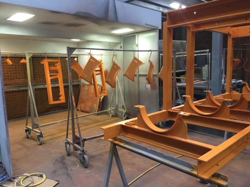 Offshore components blasted and painted at Wicked Coatings