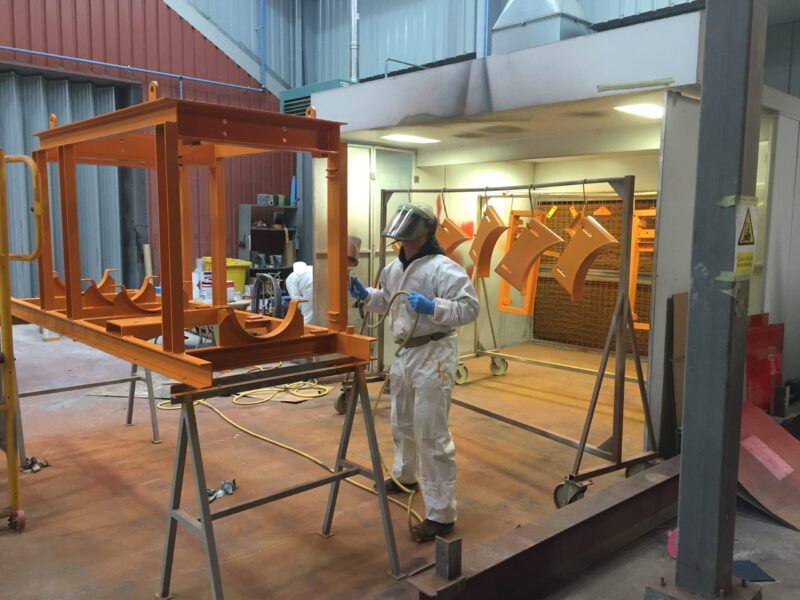 Offshore components blasted and painted at Wicked Coatings