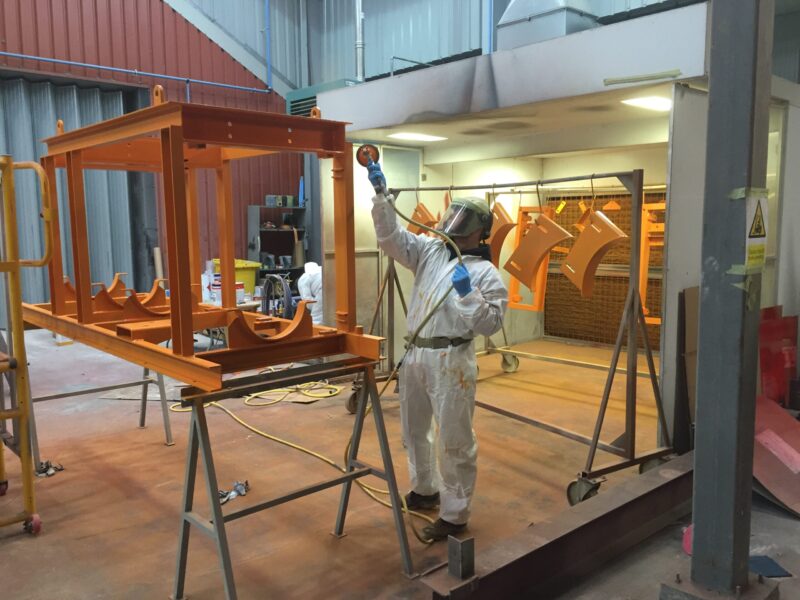Offshore components blasted and painted at Wicked Coatings