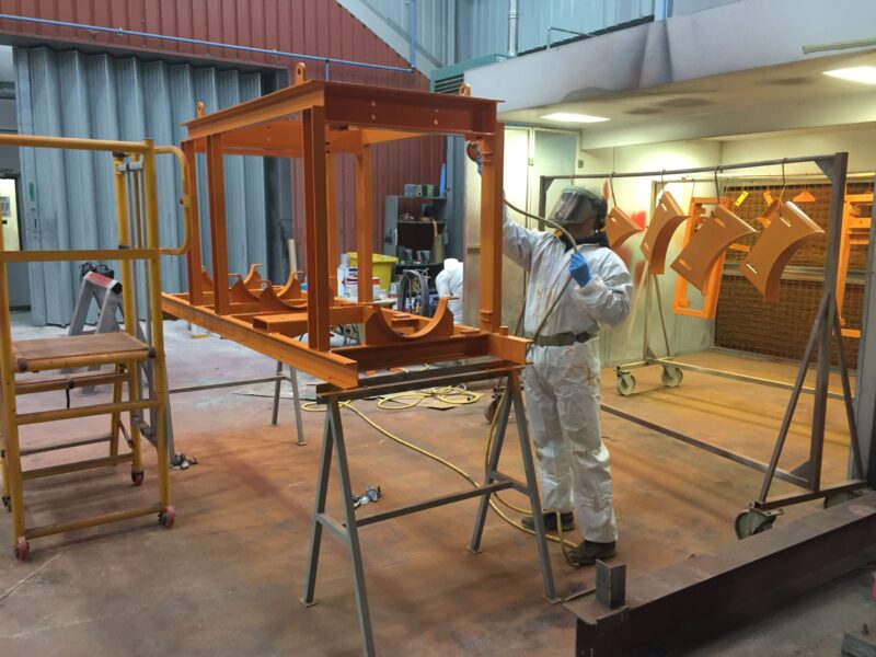 Offshore components blasted and painted at Wicked Coatings