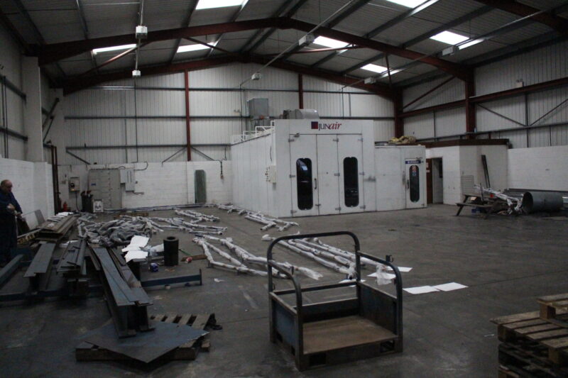 Various shop areas in Wicked Coatings Factory