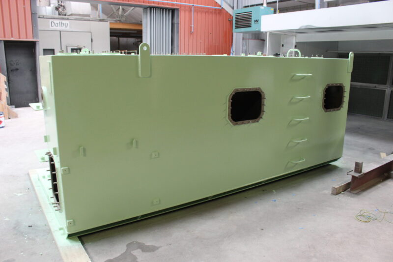 Offshore water treatment system blasted and painted at Wicked Coatings