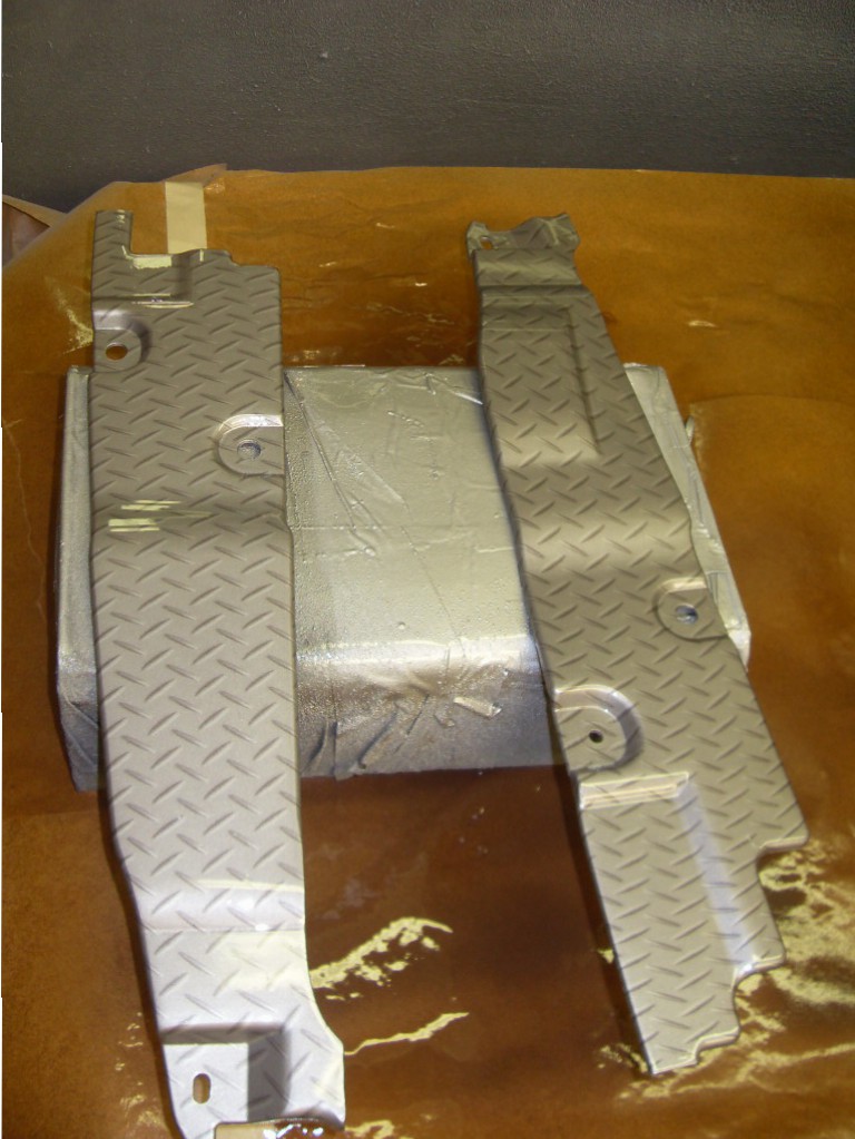 Car interior various parts coated in metal hydrographic film