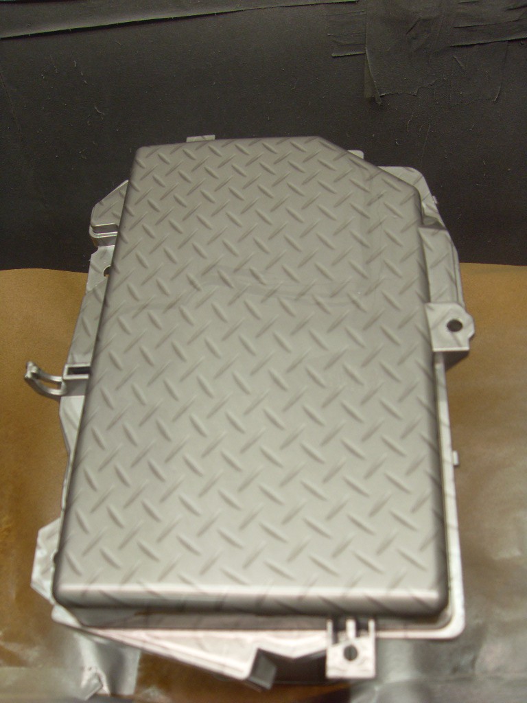 Car interior various parts coated in metal hydrographic film