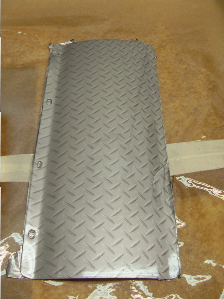 Car interior various parts coated in metal hydrographic film