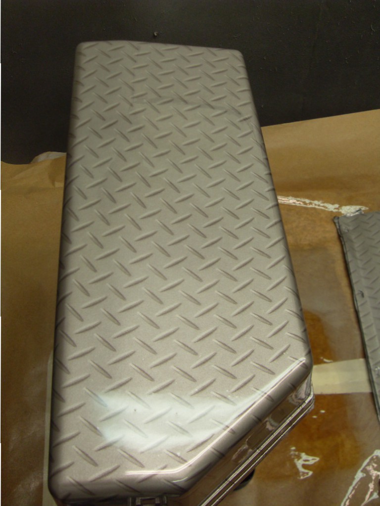Car interior various parts coated in metal hydrographic film