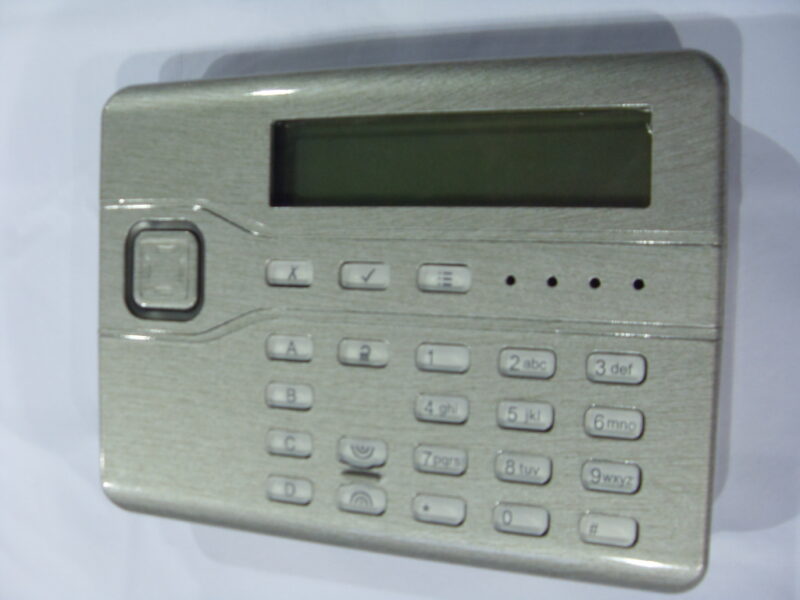 Alarm Keypad coated in metal hydrographic film