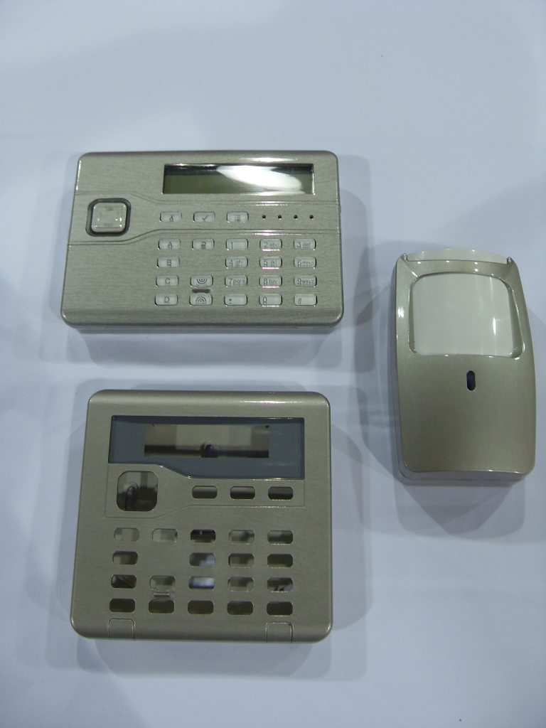 Alarm Keypad coated in metal hydrographic film