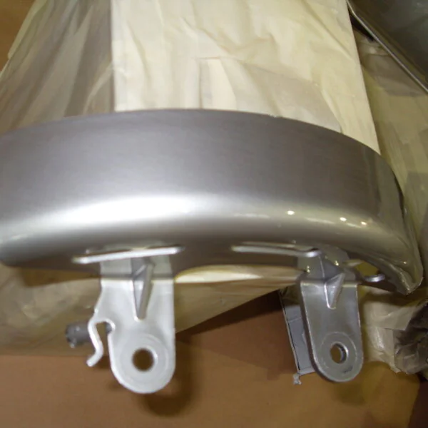 Motorbike parts painted silver