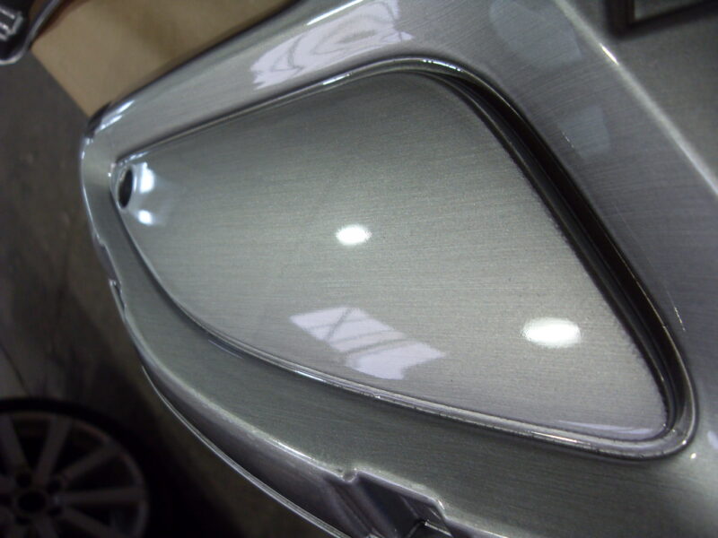Motorbike parts painted silver