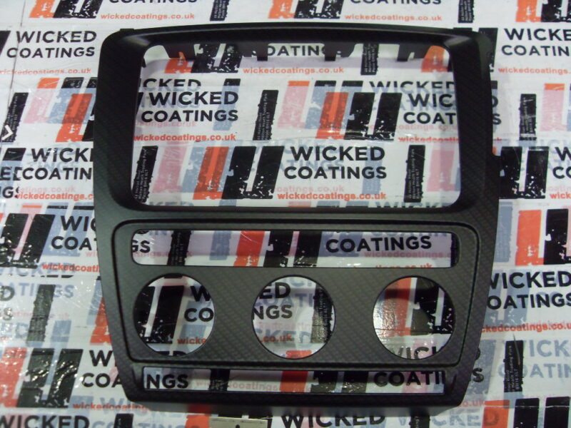 Motorbike frame painted in black and red